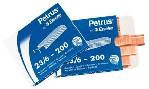 AGRAFE PETRUS CX1000 23/6 COBREADO