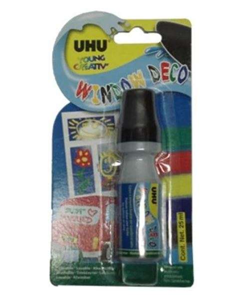 MARCADOR UHU WINDOW DECO PRETO 25ML