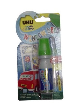 MARCADOR UHU WINDOW DECO VERDE 25ML