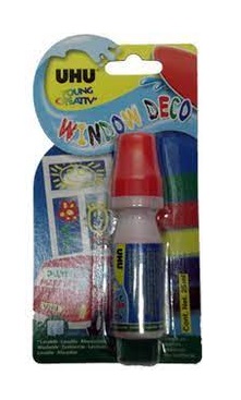 MARCADOR UHU WINDOW DECO VERMELHO 25ML