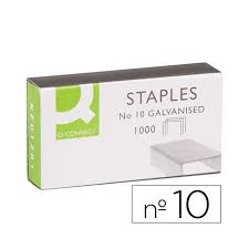 AGRAFES Q-CONNECT GALVANIZADOS N.º 10 Cx 1000 – 08844