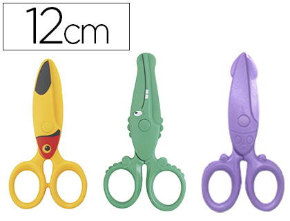 TESOURA ESCOLAR INFANTIL C/CABO PLASTICO V/M