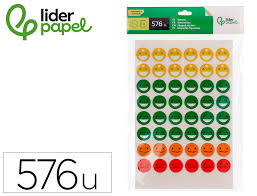 AUTOCOLANTES SMILES C/48 CARAS 12FLS – 756 ETIQ.