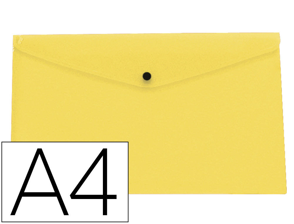 BOLSA PORTA DOC. A4 C/MOLA AMARELO FLUOR. OPACO – 11284