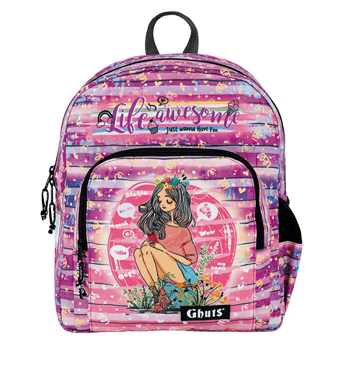 MOCHILA GHUTS PRIMARIA GH147 AWESOME CHAT P13