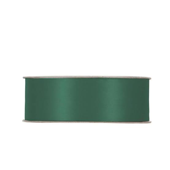 FITA TECIDO CETIM VERDE 25MM X 50 METROS