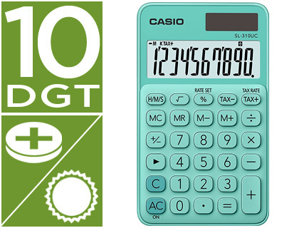 MAQUINA CALCULAR CASIO SL-310UC-GN VERDE – 155207
