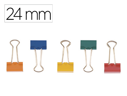 MOLA P/PAPEIS DOUBLE CLIP 25MM CORES SORT. – 155968