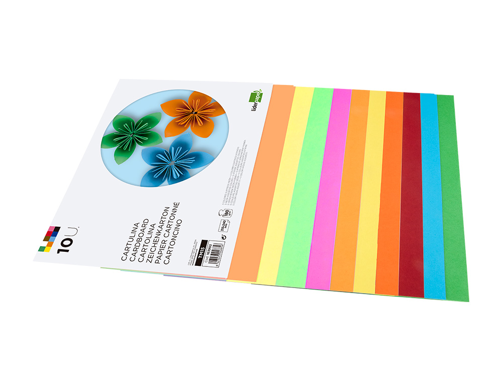 BLOCO CARTOLINA 240X315 C/10FLS (5 NEON + 5 INTENSAS)