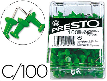 ALFINETE SINALIZAÇAO COR VERDE CX.C/100 – 16593