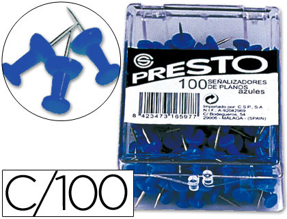 ALFINETE SINALIZAÇAO COR AZUL CX.C/100 – 16597