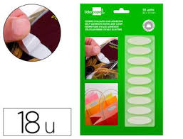 VELCRO AUTOADESIVO OVAL BRANCO EMB. C/18UNID.