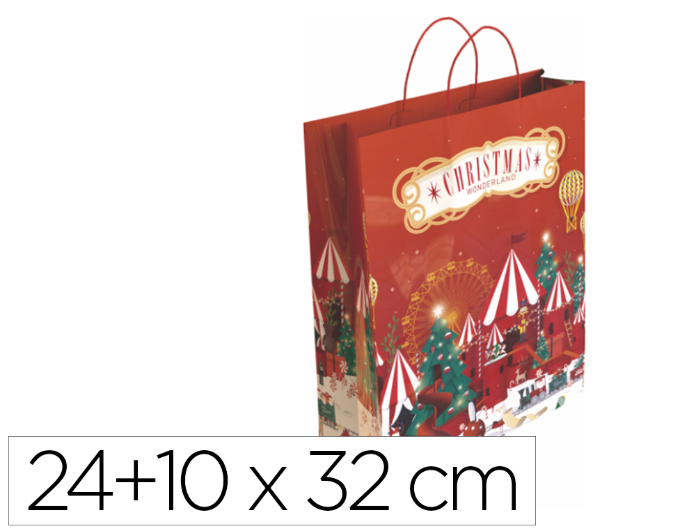 SACO PARA PRESENTE BASIKA NV2301 S NATAL 24X10X32