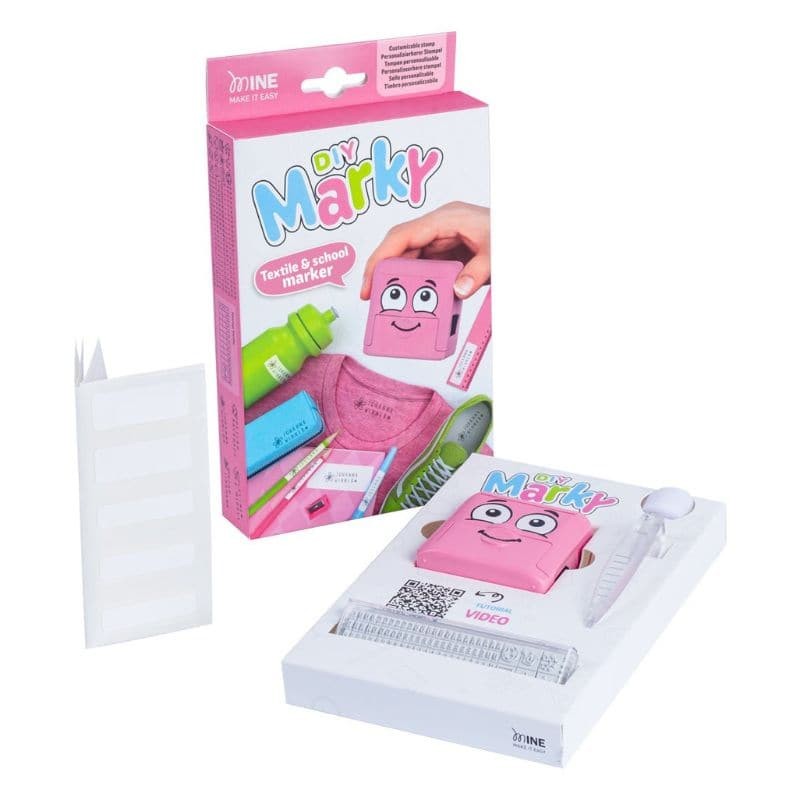 KIT CARIMBO MARKY INFANTIL P/ROUPA – ROSA