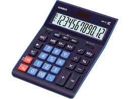 MAQUINA CALCULAR CASIO GR-12-BU-W 12 DIGITOS AZUL