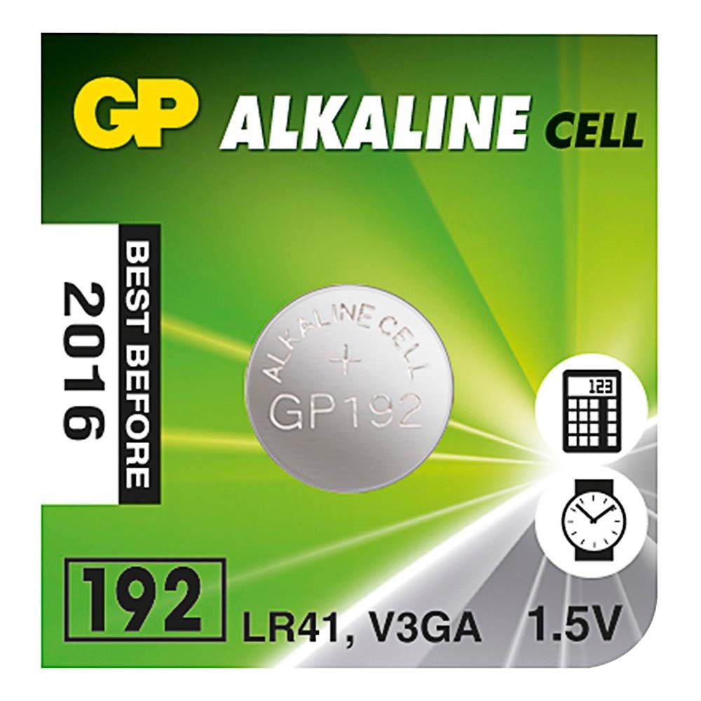PILHA GP V392 / SR41SW / AG3 / LR41 / 192 1,5V