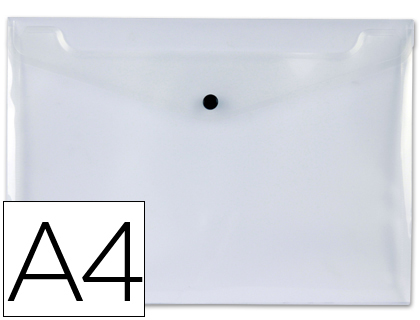 BOLSA PORTA DOC. A4 CRISTAL C/MOLA * 19987