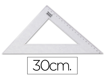ESQUADRO TRIANGULO PLASTICO 30CM *20432