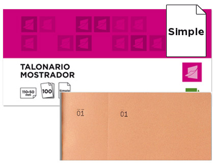 TALONARIO MOSTRADOR 6/4 LARANJA * 21853