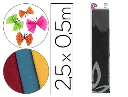 PAPEL CREPE PRETO * 24280