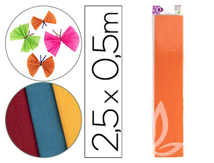PAPEL CREPE LARANJA CLARO * 24282