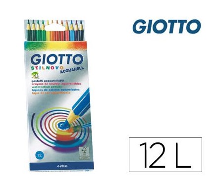 LAPIS GIOTTO STILNOVO AQUARELAVEL 12-CORES * 255700