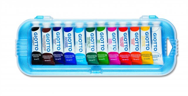 GUACHE GIOTTO TUBO 7,5ML C/12 CORES * 302500