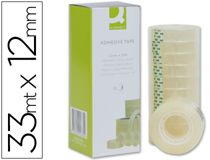 FITA ADESIVA Q-CONNECT 12MMX33MT * 25929