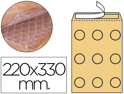 SACO ALMOFADADO KRAFT F/3 220x330mm *26015