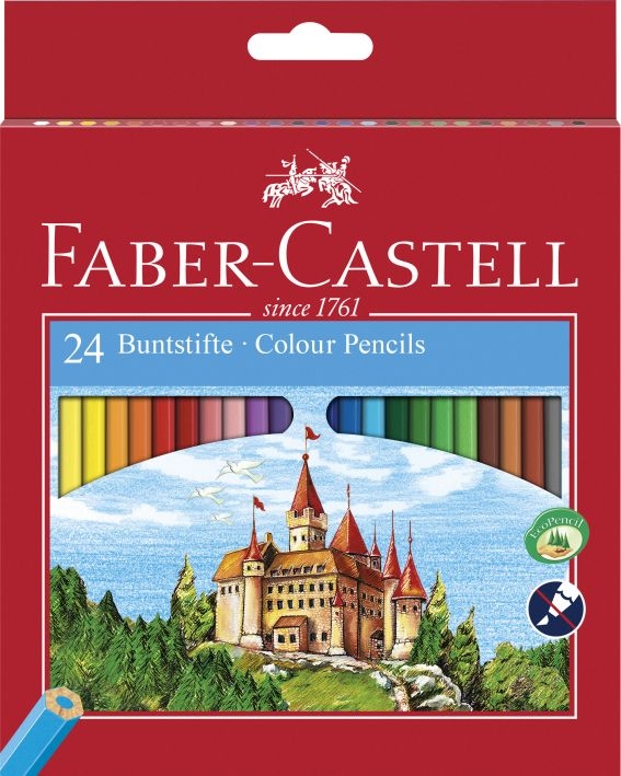 LAPIS DE COR FABER-CASTELL ECO CX C/24 CORES – 120124G