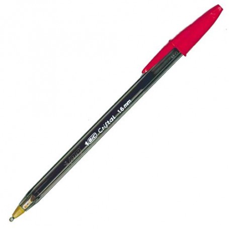 ESFEROGRAFICA BIC CRISTAL X-LARGE TINTA VERMELHA 1,6 MM