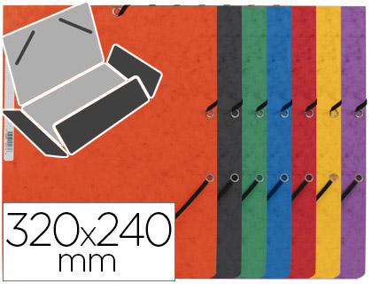 PASTA ELASTICOS EM CARTAO Q-CONNECT V/CORES * 31630
