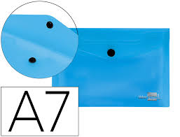 BOLSA PORTA DOC. A7 AZUL C/MOLA – 32848