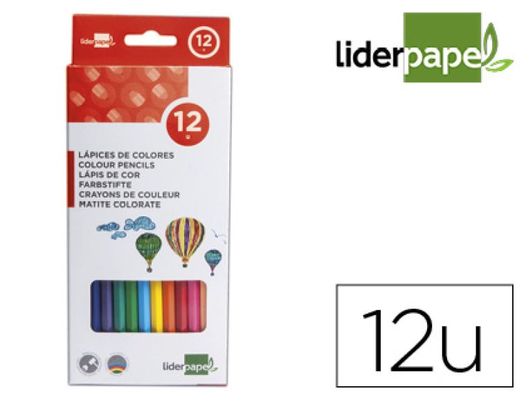 LÁPIS DE CORES LIDERPAPEL CX C/12 CORES – 34245