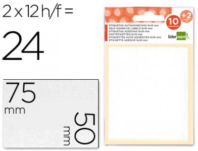 ETIQ. ADV LIDERPAPEL 10 + 2 FOLHAS 50X75 MM – 35505