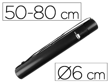 TUBO PORTA DESENHOS EXTENSIVEL PRETO – 36140