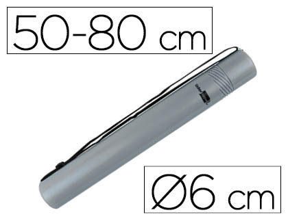 TUBO PORTA DESENHOS EXTENSIVEL CINZA – 36141