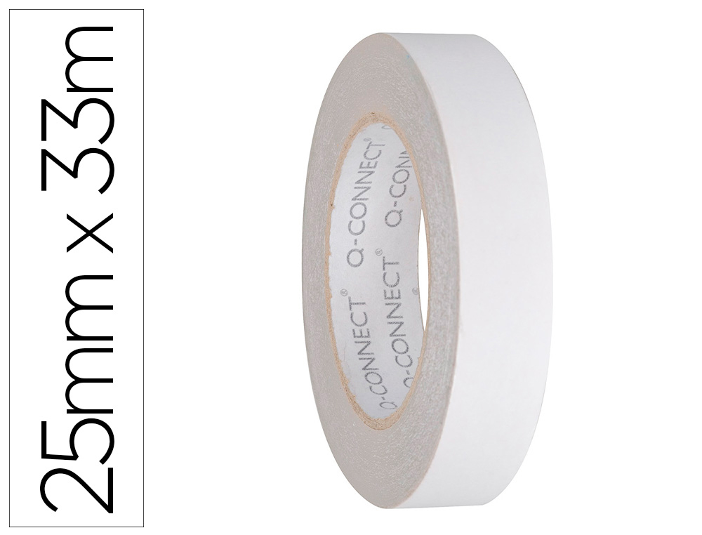 FITA ADESIVA Q-CONNECT DUPLA FACE 33MTX25MM * 37881