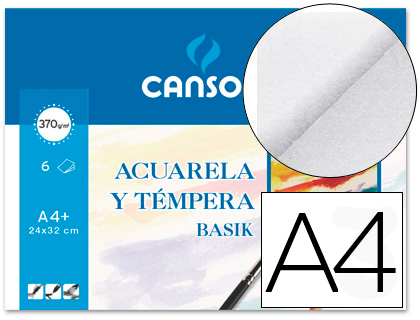 BLOCO CANSON AGUARELA BASIK A4 370GR. 6 FOLHAS