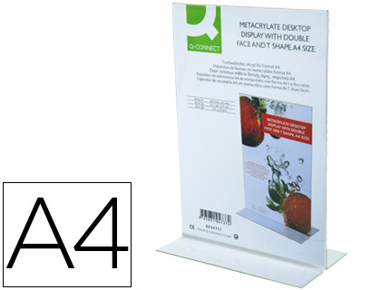 EXP.Q-CONNECT FORMA T METRACRILATO A4 * 39934