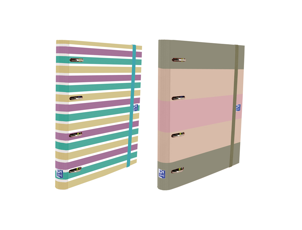 CAPA A4 4 ARGOLAS + RECARGA 120FLS COLORBLOCK