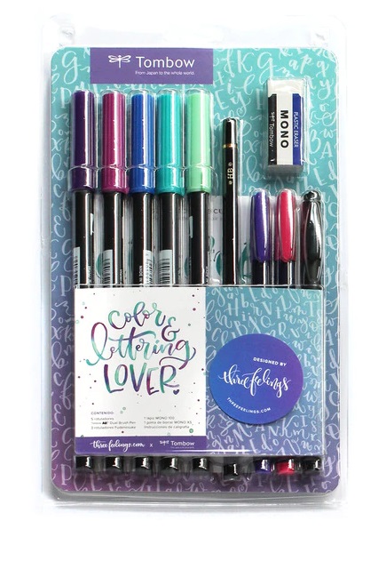 KIT TOMBOW LETTERING COLOR LOVER C/10 PCS