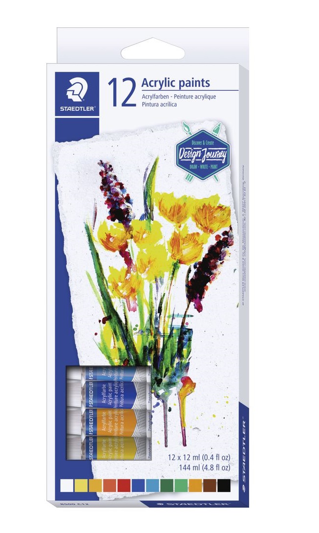 TINTA ACRILICA STAEDTLER C/12 CORES 8500 C12