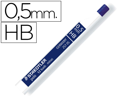MINAS STAEDTLER TUBO C/12 HB 0,5