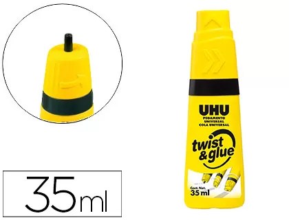 COLA UHU TWIST & GLUE 35ML COM SOLVENTES