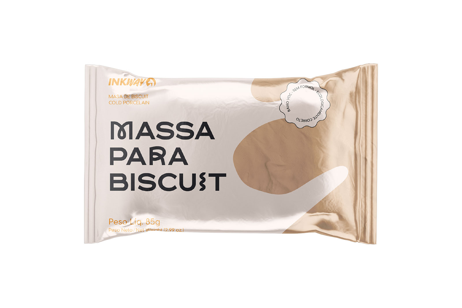 MASSA BISCUIT 85GR PELE AMARELA INKWAY – 410005