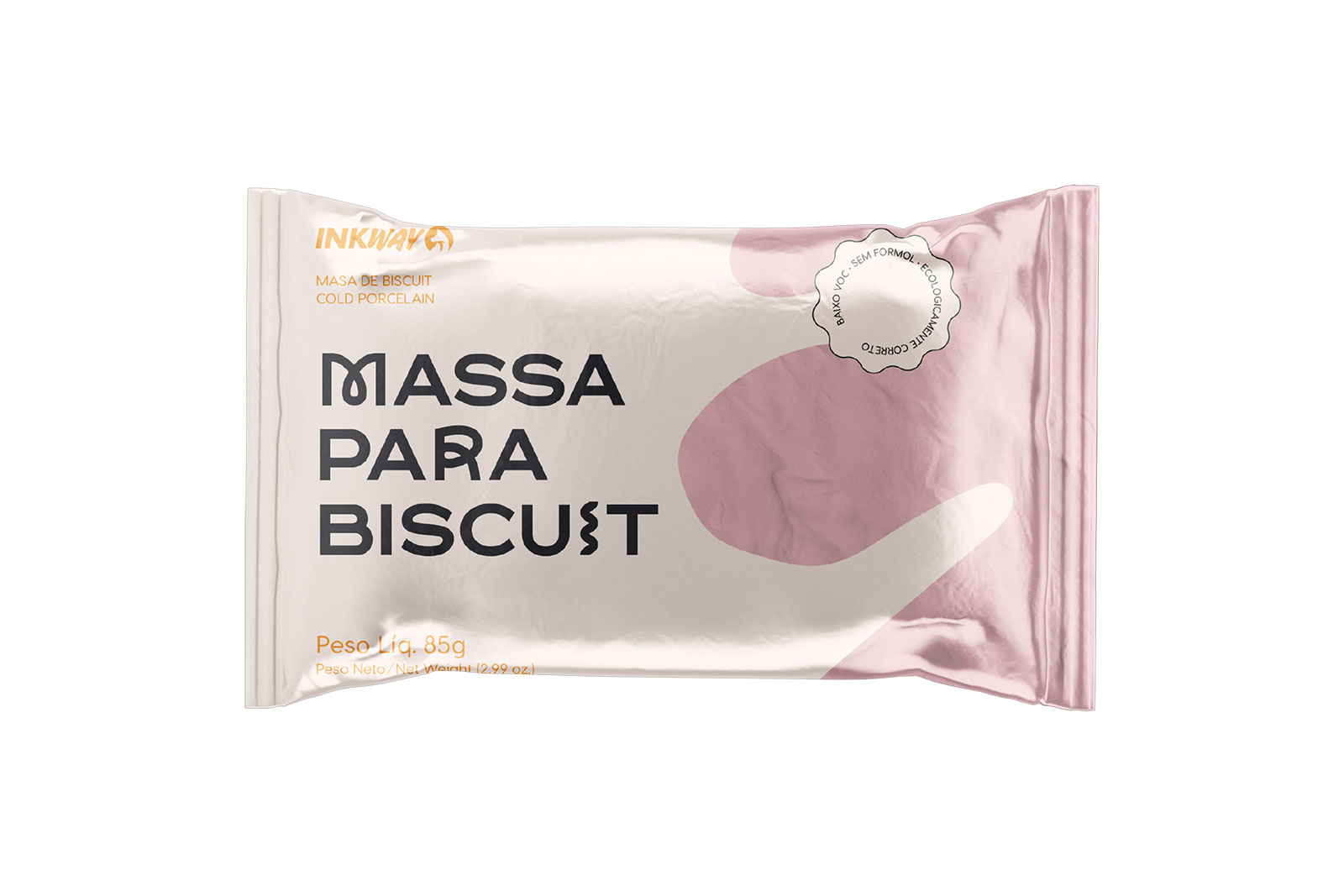 MASSA BISCUIT 85GR ROSA BEBE INKWAY – 410011