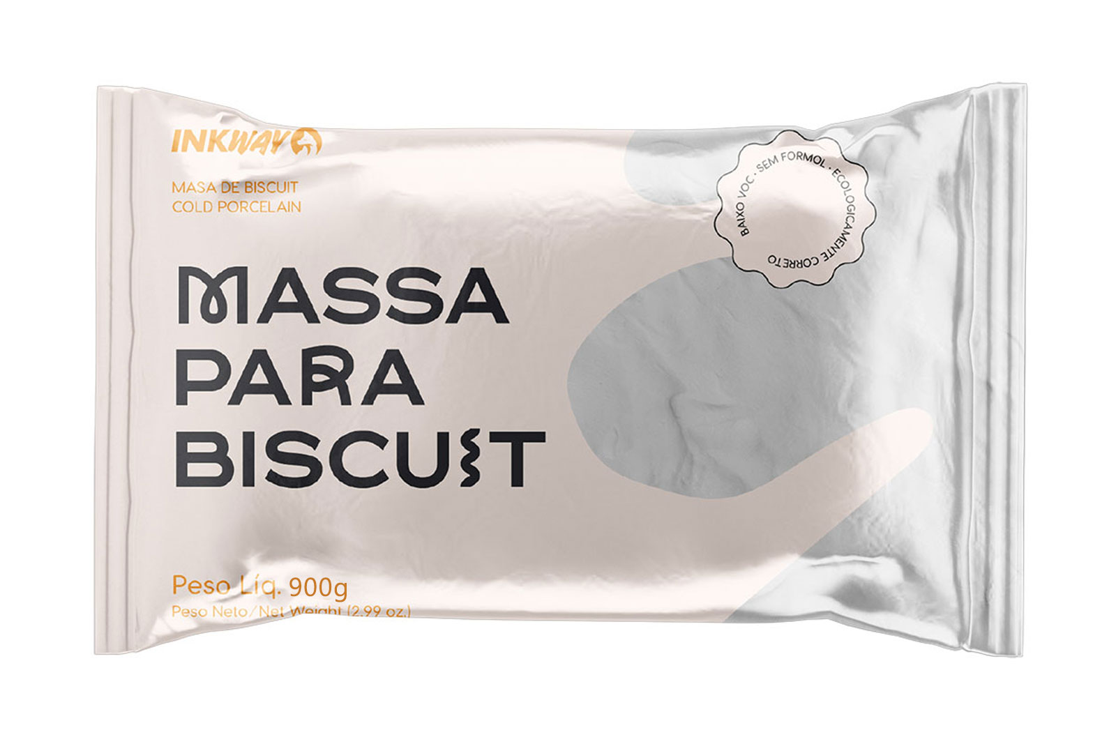 MASSA BISCUIT 900GR BRANCA INKWAY – 410013