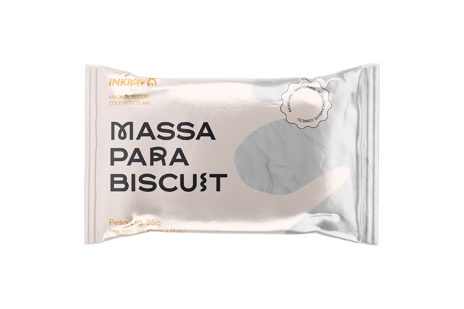 MASSA BISCUIT 85GR BRANCO INKWAY – 410018