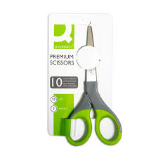 TESOURA Q-CONNECT MANGO CAUCHO 7" 17CM – 43305